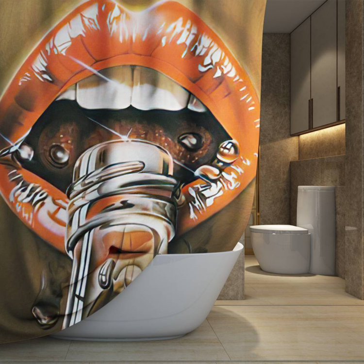 The Rolling Stones Thirsty Art Shower Curtain