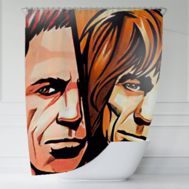 The Rolling Stones Colorful Sunshine Art Shower Curtain