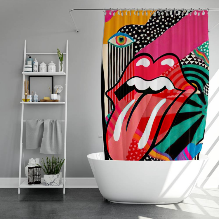 The Rolling Stones A Girl Art Shower Curtain