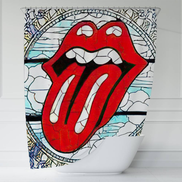 The Rolling Stones Wall tiles Art Shower Curtain