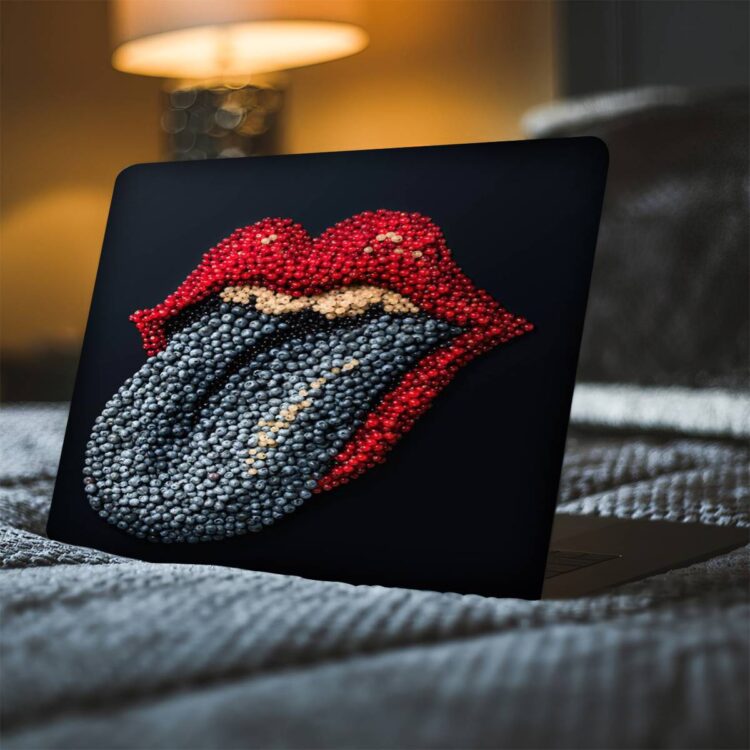 The Rolling Stones Berry Tougue Macbook Case