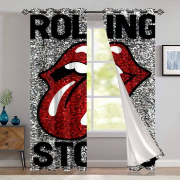 The Rolling Stones Sequin Window Curtain