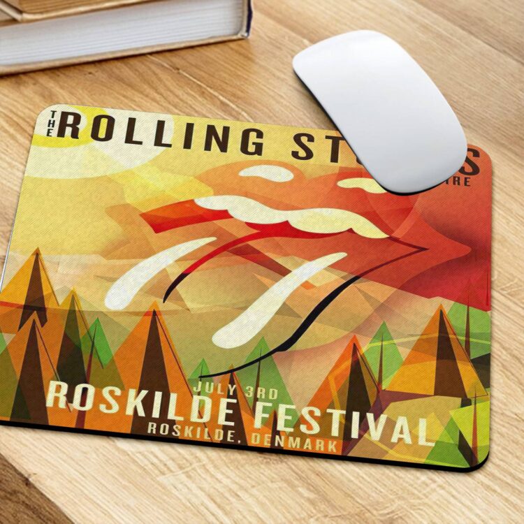 Rolling Stones 14 On Fire Roskilde Mouse Pad