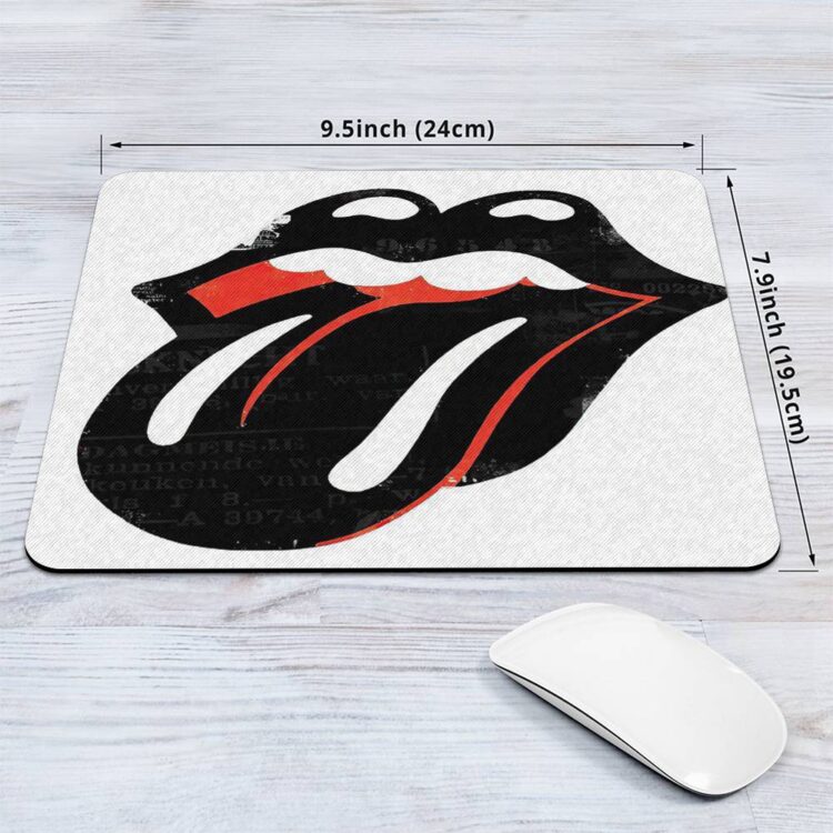 The Rolling Stones Black Tougue Grunge Style Milwaukee Mouse Pad