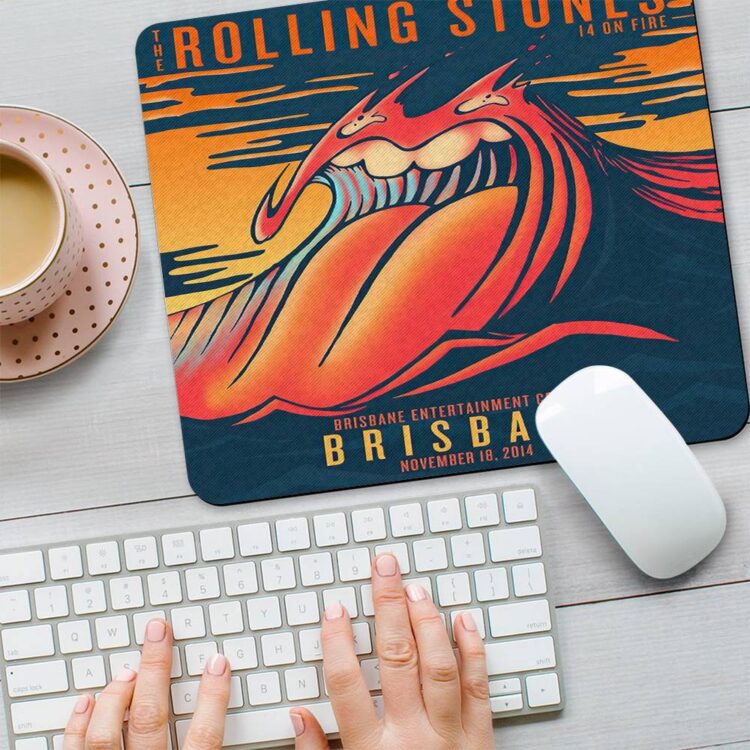 The Rolling Stones 14 On Fire Brisbane Mouse Pad