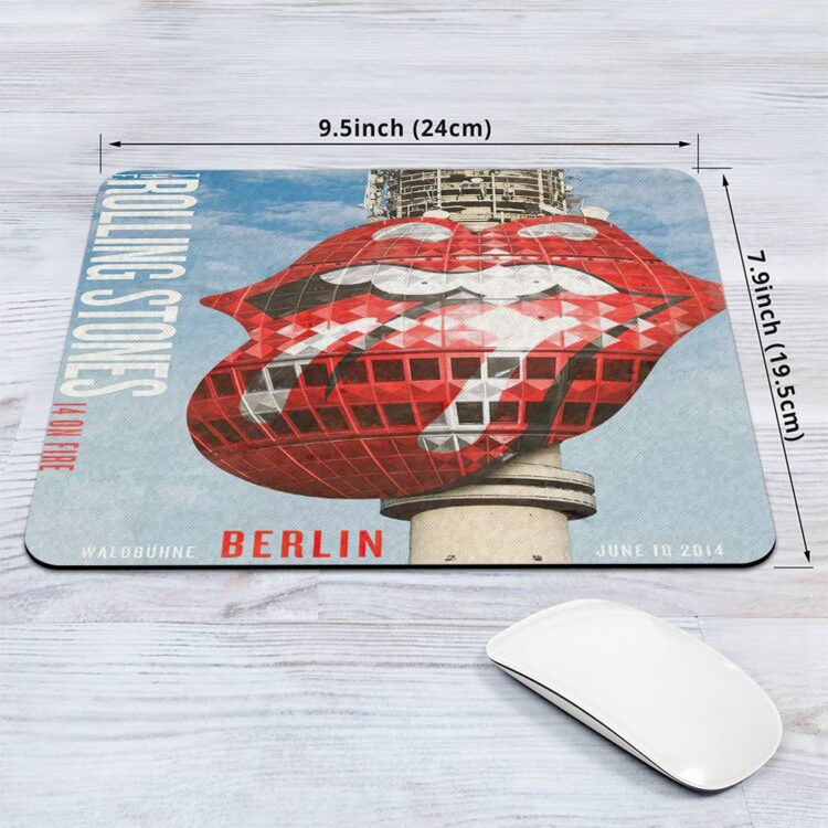 The Rolling Stones 14 On Fire Berlin Mouse Pad
