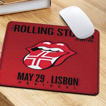 The Rolling Stones 14 On Fire Lisbon Mouse Pad