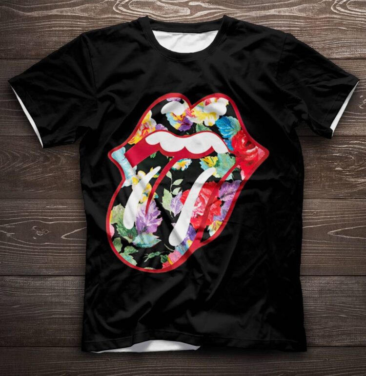 Rolling Stones Floral Tongue Shirt