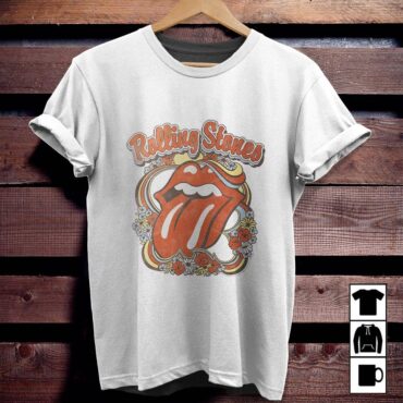 Rolling Stones Vintage Floral Ladies Fit Shirt