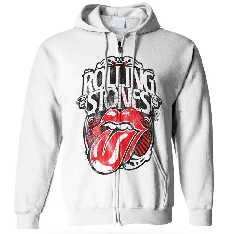The Rolling Stones Big Tongue Grunge Badge Shirt