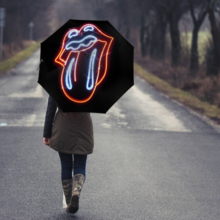 The Rolling Stones Big Tongue Neon Light 203 Umbrella