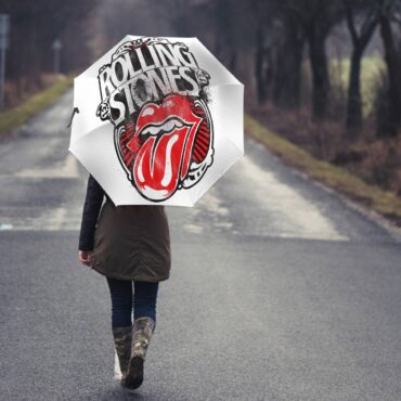 The Rolling Stones Big Tongue Graffiti Umbrella