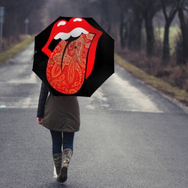 The Rolling Stones Big Tongue Mandala Umbrella