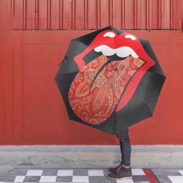 The Rolling Stones Big Tongue Mandala Umbrella