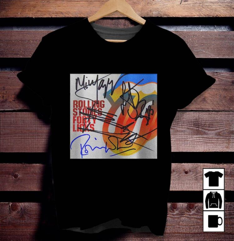 The Rolling Stones Forty Licks Signature Shirt - Limited