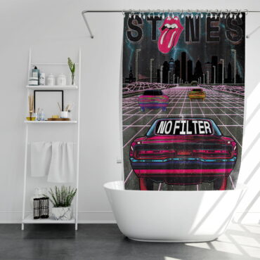 Shower Curtain 3 Detroit No Filter Tour 2021 Lithograph