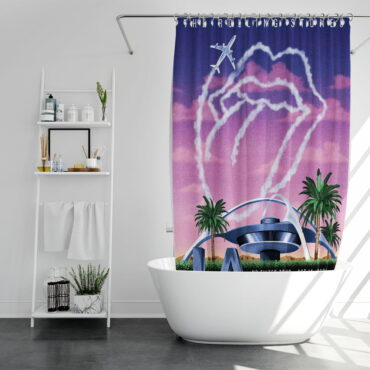 Shower Curtain 3 Los Angeles Oct. 14 No Filter 2021 Tour Lithograph