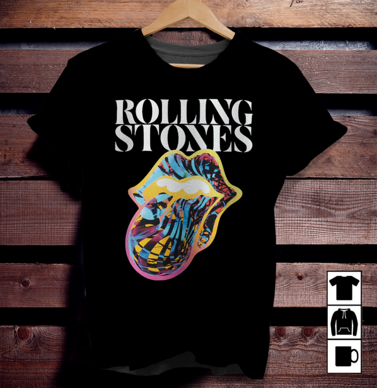 The Rolling Stones Sixty Cyberdelic Tongue Tour Shirt