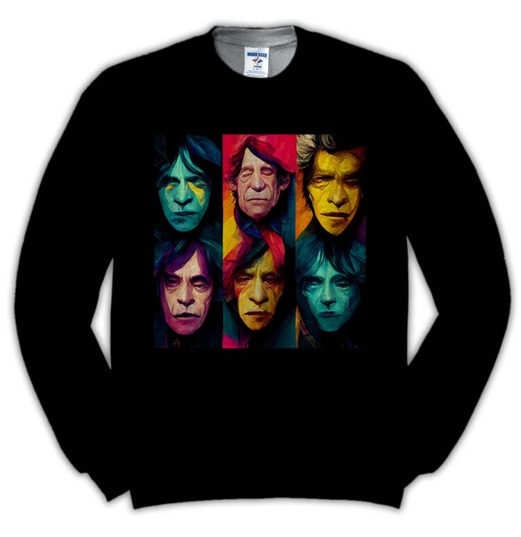 The Rolling Stones Band Oil Paint Shirt