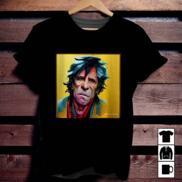 The Rolling Stones Keith Richards Oil Paint Shirt
