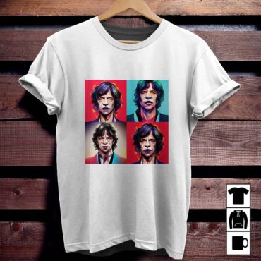 The Rolling Stones Mick Jagger Gentle Oil Paint Shirt