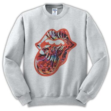 The Rolling Stones Red Psychedelic Big Tongue Shirt