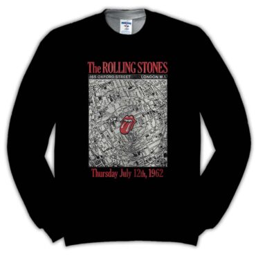 The Rolling Stones Marquee Club Anniversary Map T-Shirt Big Tongue Shirt