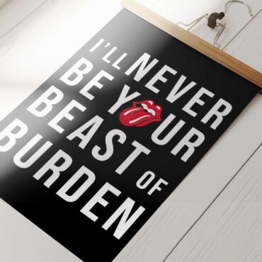 The Rolling Stones Beast Of Burden Poster