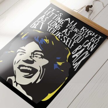 The Rolling Stones Mick Quote Poster