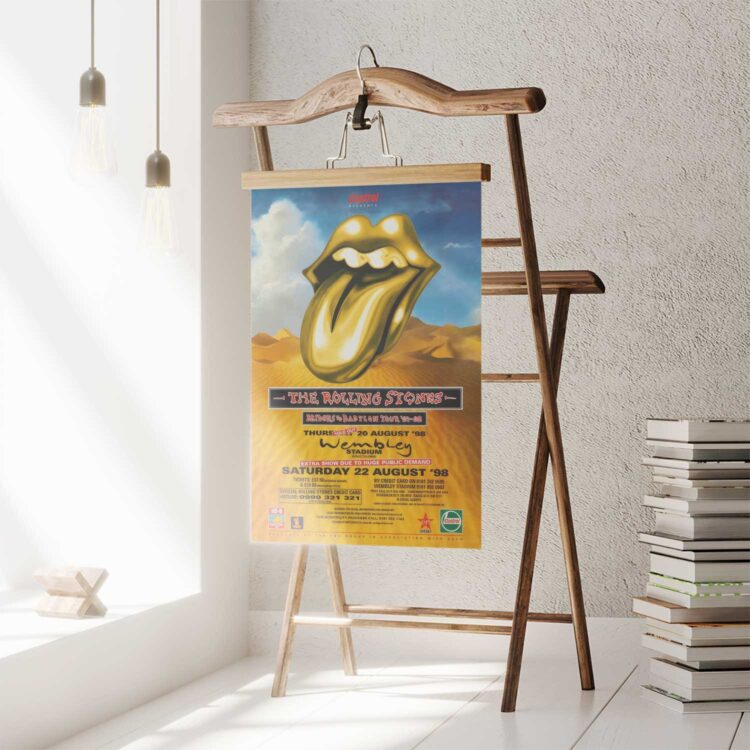 The Rolling Stones Bridges to Babylon Tour 1998 Poster