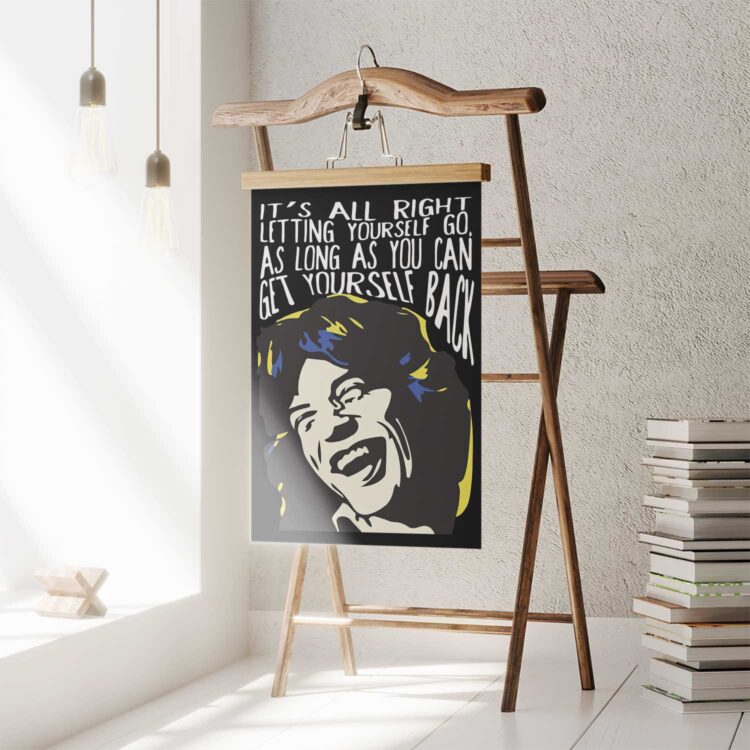 The Rolling Stones Mick Quote Poster