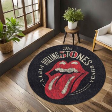 Rolling Stones 50th Anniversary Carpet Rug