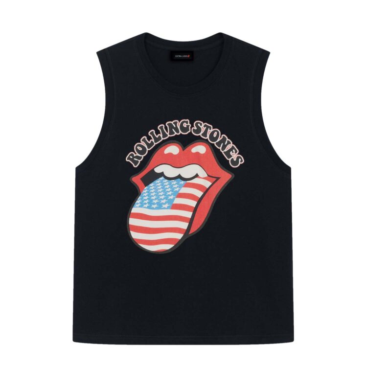 Rolling Stones Americana Tongue USA Flag Shirt