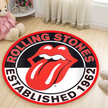 Rolling Stones Established 1962 Carpet Rug