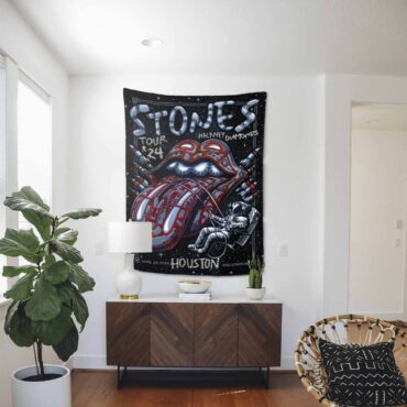 Rolling Stones Hackney Diamonds Houston TX 2024 Tapestry