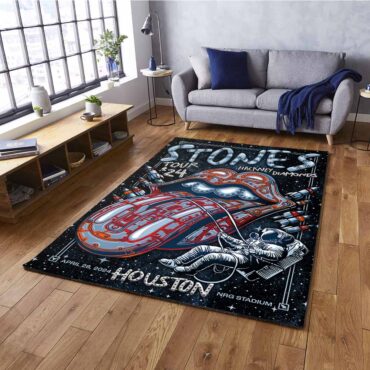Rolling Stones Hackney Diamonds Houston, TX 2024 Rug Carpet