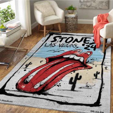 Rolling Stones Hackney Diamonds Las Vegas, NV 2024 Rug Carpet