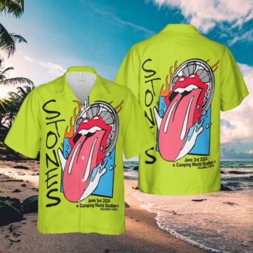 Rolling Stones Hackney Diamonds Orlando Hawaiian Shirt