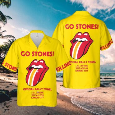 Rolling Stones Zip Code Kansas City Hawaiian Shirt