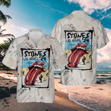 Rolling Stones Hackney Diamonds Las Vegas, 2024 Hawaiian Shirt