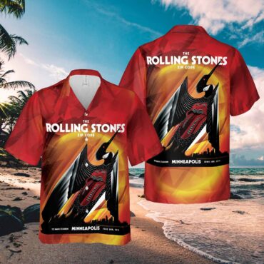 Rolling Stones Zip Code Milwaukee Summer Fest Hawaiian Shirt