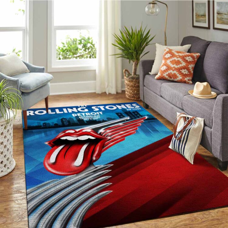 Rolling Stones Zip Code 2015 Detroit, MI Rug Carpet