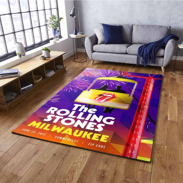 Rolling Stones Zip Code 2015 Milwaukee, WI Rug Carpet