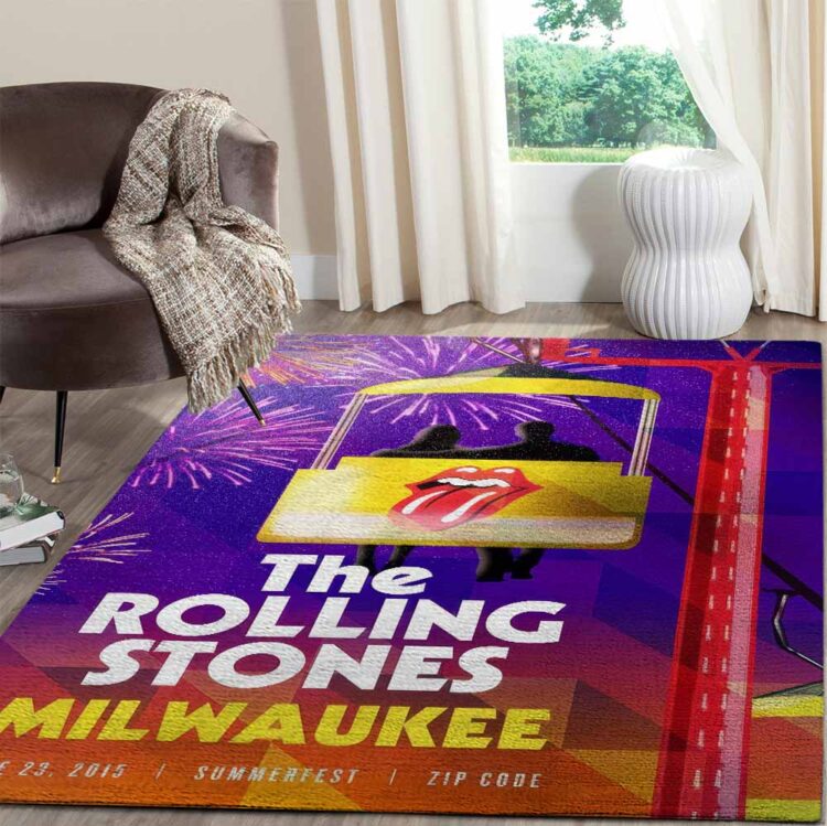 Rolling Stones Zip Code 2015 Milwaukee, WI Rug Carpet