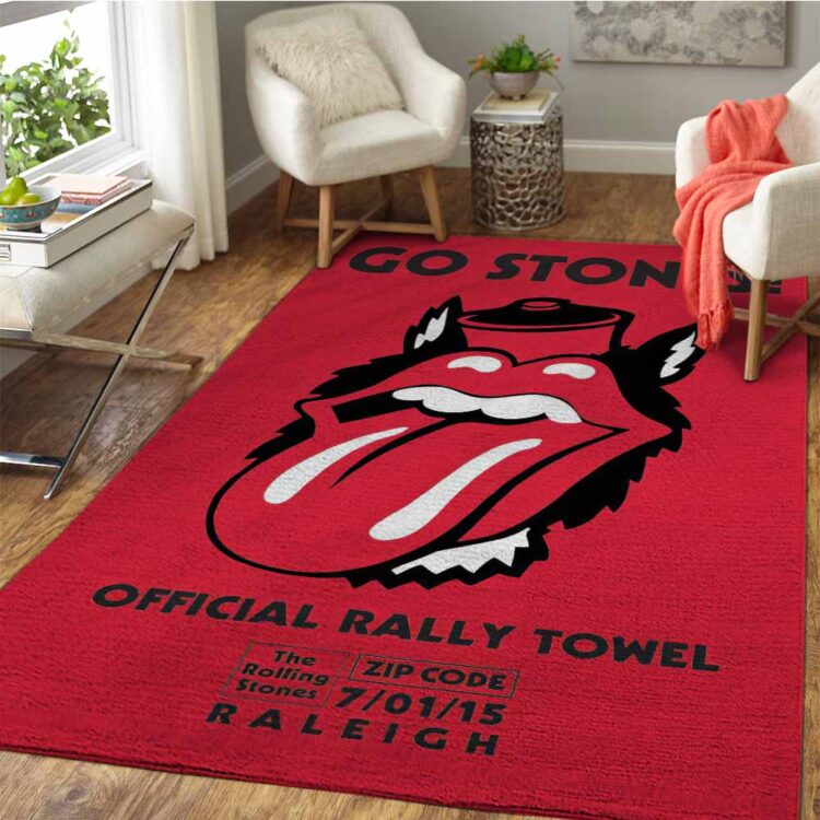 Rolling Stones Zip Code 2015 Raleigh Wolf Rug Carpet