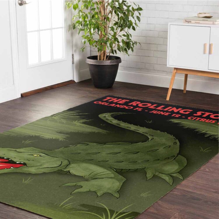 Rolling Stones Zip Code 2015 Alligator Orlando Rug Carpet