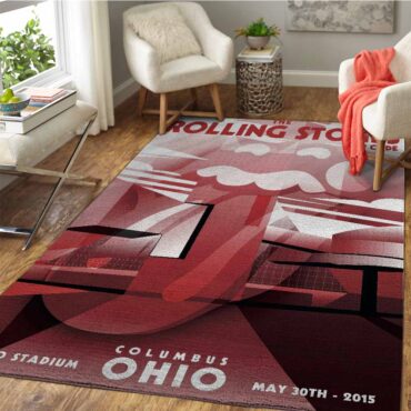 Rolling Stones Zip Code 2015 Columbia, Ohio Rug Carpet