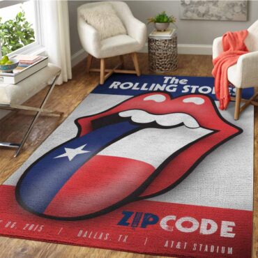 Rolling Stones Zip Code 2015 Dallas, TX Rug Carpet