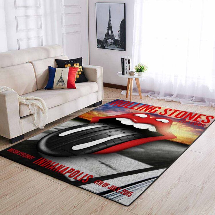 Rolling Stones Zip Code 2015 Indianapolis Tire Tongue Rug Carpet