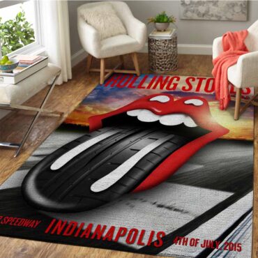 Rolling Stones Zip Code 2015 Indianapolis Tire Tongue Rug Carpet